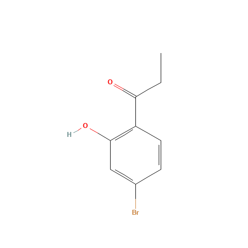 1-(4-Bromo-2-hydroxyphenyl)-1-propanone (CAS: 17764-92-0) - Chemical Structure and Molecular Formula 