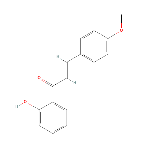 1-(2-Hydroxyphenyl)-3-(4-methoxyphenyl)-2-propen-1-one (CAS: 3327-24-0) - Chemical Structure and Molecular Formula 