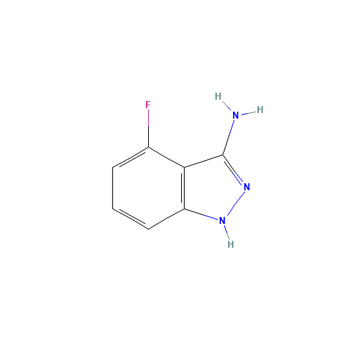4-Fluoro-1H-indazol-3-amine (CAS: 404827-78-7) - Chemical Structure and Molecular Formula 