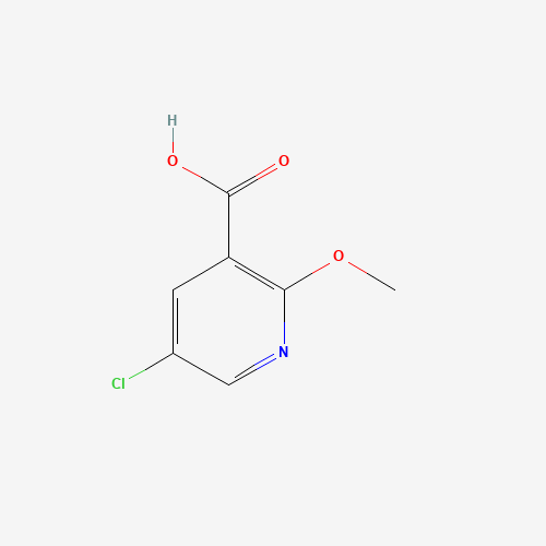 5-Chloro-2-methoxynicotinic acid (CAS: 54916-65-3) - Chemical Structure and Molecular Formula 