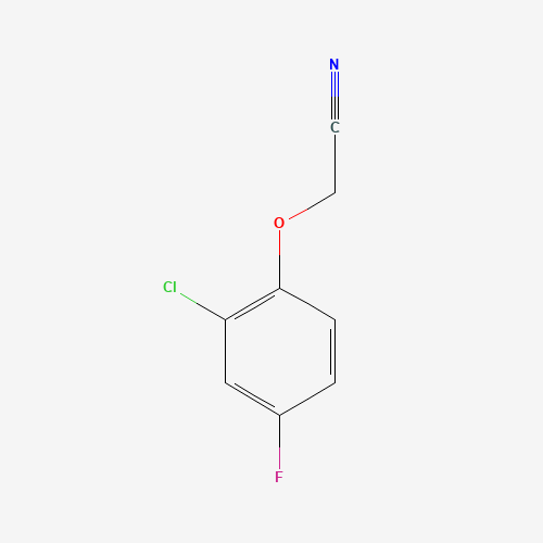 2-(2-Chloro-4-fluorophenoxy)acetonitrile (CAS: 24115-19-3) - Chemical Structure and Molecular Formula 