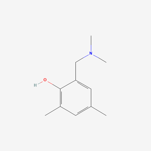 2-[(Dimethylamino)methyl]-4,6-dimethylbenzenol (CAS: 52777-93-2) - Chemical Structure and Molecular Formula 