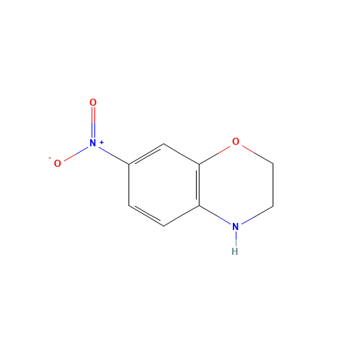 7-Nitro-3,4-dihydro-2H-1,4-benzoxazine (CAS: 120711-81-1) - Chemical Structure and Molecular Formula 