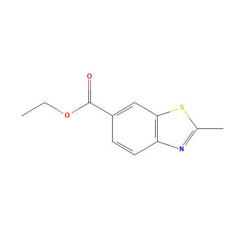 Ethyl 2-methyl-1,3-benzothiazole-6-carboxylate (CAS: 103646-25-9) - Chemical Structure and Molecular Formula 