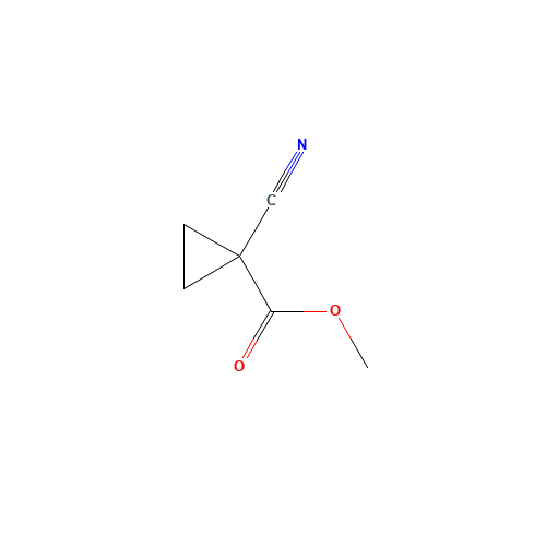 Methyl 1-cyanocyclopropanecarboxylate (CAS: 6914-73-4) - Chemical Structure and Molecular Formula 