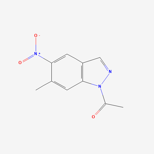 1-(6-Methyl-5-nitro-1H-indazol-1-yl)-1-ethanone (CAS: 81115-44-8) - Related Chemical Product