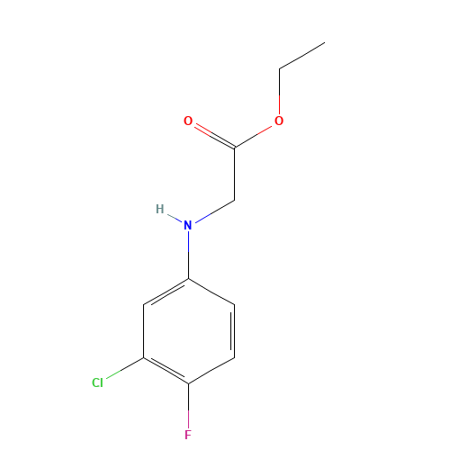 Ethyl 2-(3-chloro-4-fluoroanilino)acetate (CAS: 2344-98-1) - Related Chemical Product