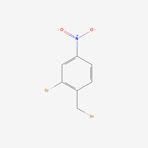 2-Bromo-1-(bromomethyl)-4-nitrobenzene (CAS: 940-05-6) - Chemical Structure and Molecular Formula 