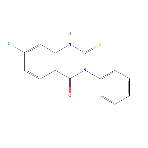 7-Chloro-3-phenyl-2-thioxo-2,3-dihydro-4(1H)-quinazolinone (CAS: 13165-15-6) - Related Chemical Product