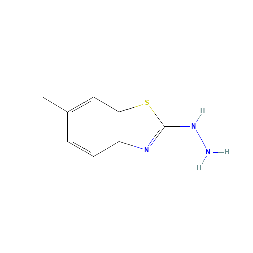 2-Hydrazino-6-methyl-1,3-benzothiazole (CAS: 20174-69-0) - Chemical Structure and Molecular Formula 