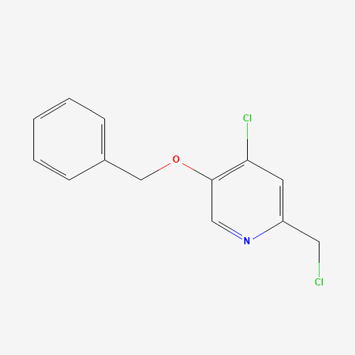 5-(Benzyloxy)-4-chloro-2-(chloromethyl)pyridine (CAS: 62811-98-7) - Chemical Structure and Molecular Formula 