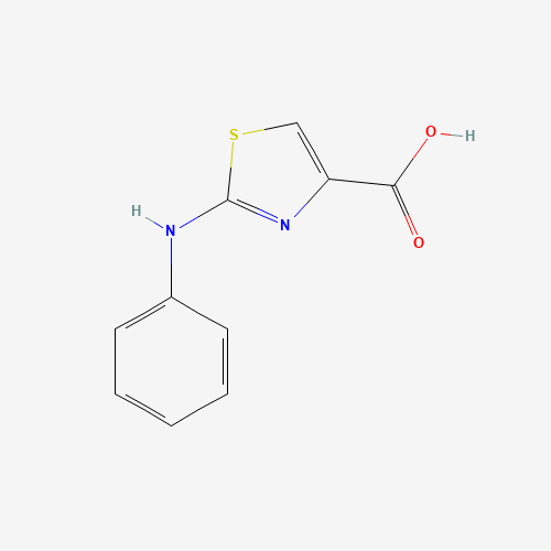 2-Anilino-1,3-thiazole-4-carboxylic acid (CAS: 165683-01-2) - Chemical Structure and Molecular Formula 