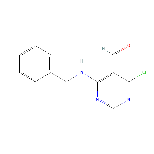 4-(Benzylamino)-6-chloro-5-pyrimidinecarbaldehyde (CAS: 59311-82-9) - Related Chemical Product