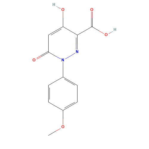 4-Hydroxy-1-(4-methoxyphenyl)-6-oxo-1,6-dihydro-3-pyridazinecarboxylic acid (CAS: 121582-69-2) - Related Chemical Product