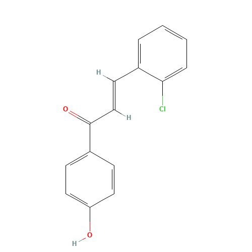 3-(2-Chlorophenyl)-1-(4-hydroxyphenyl)-2-propen-1-one (CAS: 5424-02-2) - Related Chemical Product