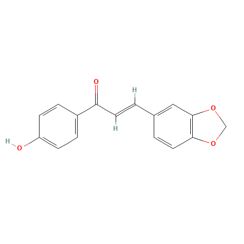 3-(1,3-Benzodioxol-5-yl)-1-(4-hydroxyphenyl)-2-propen-1-one (CAS: 19152-39-7) - Related Chemical Product