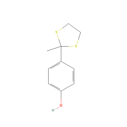 4-(2-Methyl-1,3-dithiolan-2-yl)benzenol (CAS: 22068-57-1) - Related Chemical Product