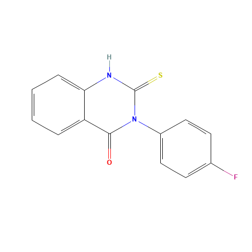 3-(4-Fluorophenyl)-2-thioxo-2,3-dihydro-4(1H)-quinazolinone (CAS: 1547-15-5) - Related Chemical Product