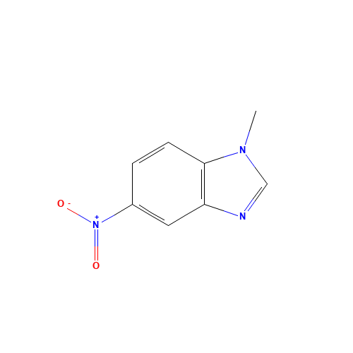 1-Methyl-5-nitro-1H-1,3-benzimidazole (CAS: 5381-78-2) - Chemical Structure and Molecular Formula 