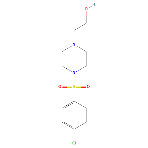 2-{4-[(4-Chlorophenyl)sulfonyl]piperazino}-1-ethanol (CAS: 16017-65-5) - Related Chemical Product