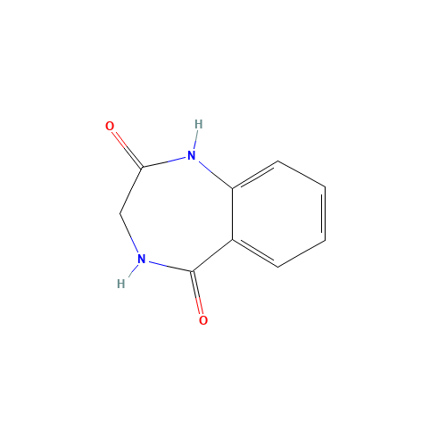 3,4-Dihydro-1H-benzo[e][1,4]diazepine-2,5-dione (CAS: 5118-94-5) - Chemical Structure and Molecular Formula 