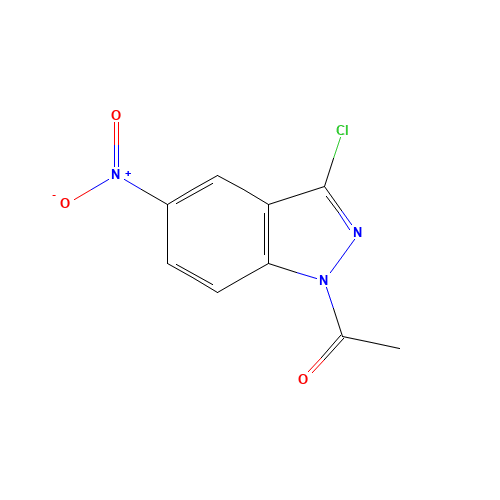 1-(3-Chloro-5-nitro-1H-indazol-1-yl)-1-ethanone (CAS: 68159-07-9) - Related Chemical Product