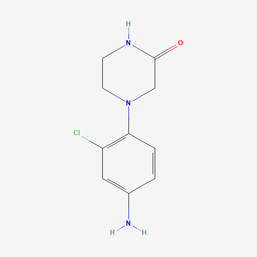 4-(4-Amino-2-chlorophenyl)-2-piperazinone (CAS: 926250-84-2) - Chemical Structure and Molecular Formula 