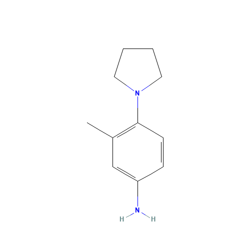 3-Methyl-4-(1-pyrrolidinyl)aniline (CAS: 16089-43-3) - Related Chemical Product