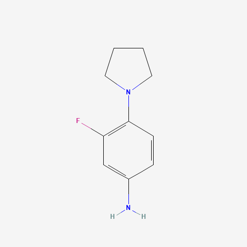 3-Fluoro-4-(1-pyrrolidinyl)aniline (CAS: 93246-54-9) - Related Chemical Product