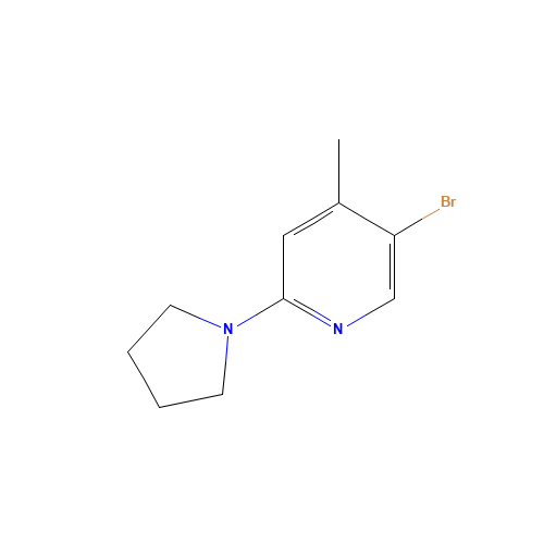 5-Bromo-4-methyl-2-(1-pyrrolidinyl)pyridine (CAS: 1187385-95-0) - Related Chemical Product