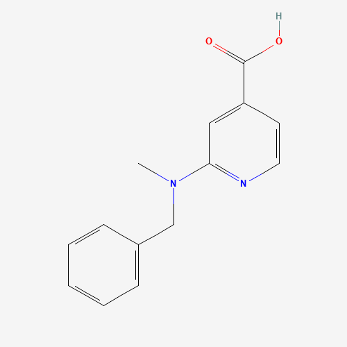 2-[Benzyl(methyl)amino]isonicotinic acid (CAS: 77314-89-7) - Chemical Structure and Molecular Formula 