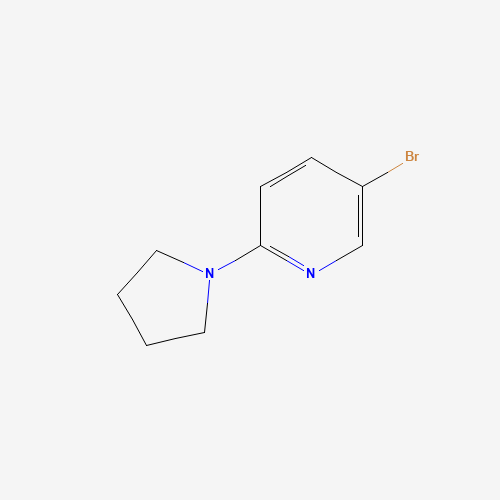 5-Bromo-2-(1-pyrrolidinyl)pyridine (CAS: 210963-93-2) - Chemical Structure and Molecular Formula 