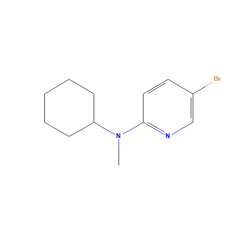N-(5-Bromo-2-pyridinyl)-N-cyclohexyl-N-methylamine (CAS: 1125410-01-6) - Chemical Structure and Molecular Formula 