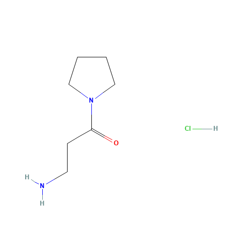 3-Amino-1-(1-pyrrolidinyl)-1-propanone hydrochloride (CAS: 670253-59-5) - Related Chemical Product