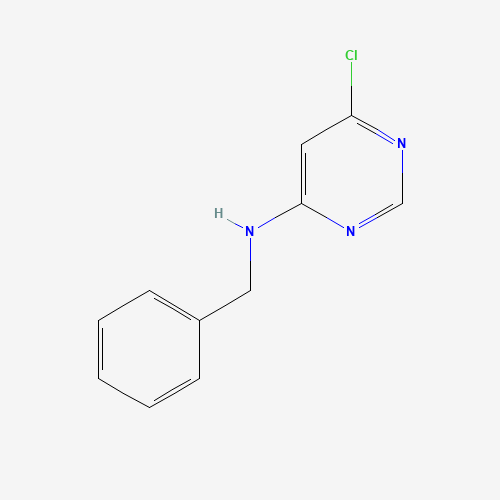 N-Benzyl-6-chloro-4-pyrimidinamine (CAS: 61667-16-1) - Chemical Structure and Molecular Formula 