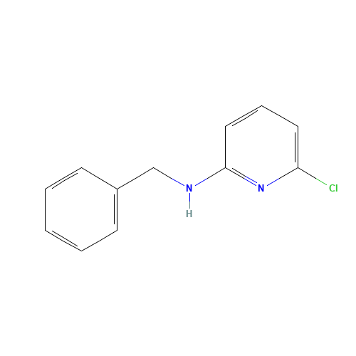 N-Benzyl-6-chloro-2-pyridinamine (CAS: 29449-76-1) - Chemical Structure and Molecular Formula 