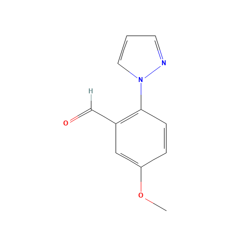 5-Methoxy-2-(1H-pyrazol-1-yl)benzaldehyde (CAS: 1015845-56-3) - Related Chemical Product