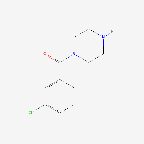 (3-Chlorophenyl)(1-piperazinyl)methanone (CAS: 100939-90-0) - Chemical Structure and Molecular Formula 
