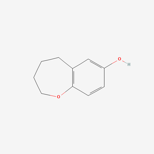 2,3,4,5-Tetrahydro-1-benzoxepin-7-ol (CAS: 32337-93-2) - Chemical Structure and Molecular Formula 