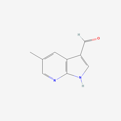 5-Methyl-1H-pyrrolo[2,3-b]pyridine-3-carbaldehyde (CAS: 1190321-17-5) - Chemical Structure and Molecular Formula 