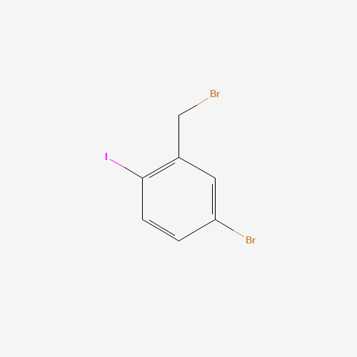 4-Bromo-2-(bromomethyl)-1-iodobenzene (CAS: 495414-06-7) - Chemical Structure and Molecular Formula 