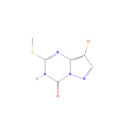 8-Bromo-2-(methylsulfanyl)pyrazolo[1,5-a][1,3,5]-triazin-4-ol (CAS: 54346-35-9) - Related Chemical Product