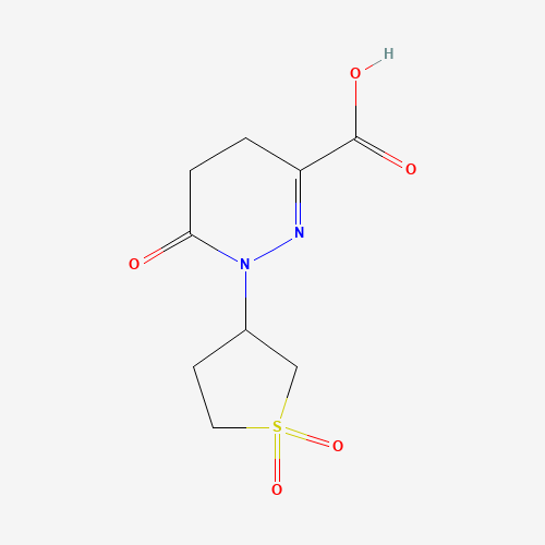 1-(1,1-Dioxo-tetrahydro-1lambda*6*-thiophen-3-yl)-6-oxo-1,4,5,6-tetrahydro-pyridazine-3-carboxylic a (CAS: 732291-88-2) - Related Chemical Product