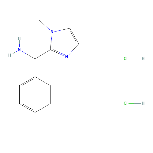 C-(1-Methyl-1H-imidazol-2-yl)-C-p-tolyl-methylamine dihydrochloride (CAS: 1216236-39-3) - Related Chemical Product