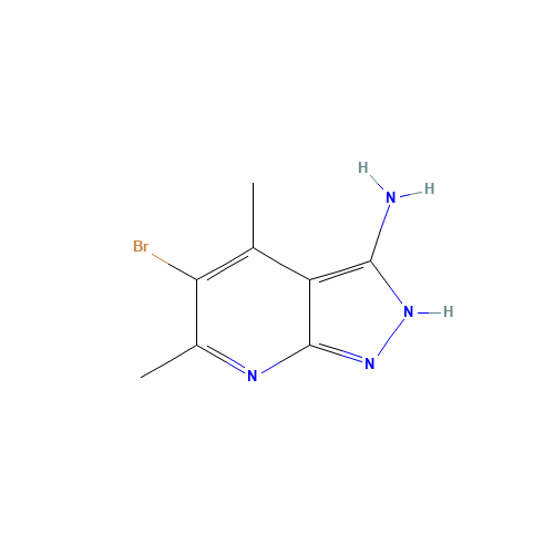 5-Bromo-4,6-dimethyl-1H-pyrazolo[3,4-b]pyridin-3-amine (CAS: 42951-65-5) - Related Chemical Product