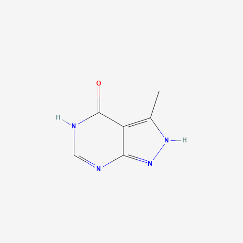 3-Methyl-1H-pyrazolo[3,4-d]pyrimidin-4-ol (CAS: 2942-47-4) - Chemical Structure and Molecular Formula 