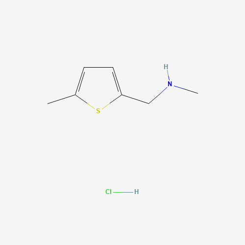 N-Methyl-1-(5-methyl-2-thienyl)methanamine hydrochloride (CAS: 912569-78-9) - Chemical Structure and Molecular Formula 