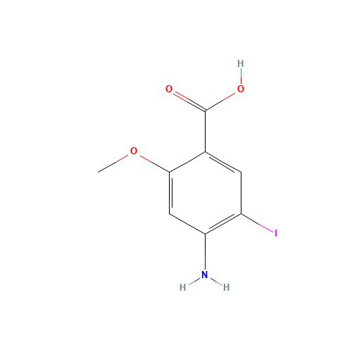 4-Amino-5-iodo-2-methoxybenzenecarboxylic acid (CAS: 155928-39-5) - Related Chemical Product