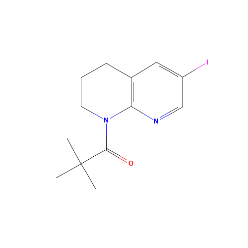 1-(6-Iodo-3,4-dihydro-2H-[1,8]naphthyridin-1-yl)-2,2-dimethyl-propan-1-one (CAS: 824429-55-2) - Related Chemical Product