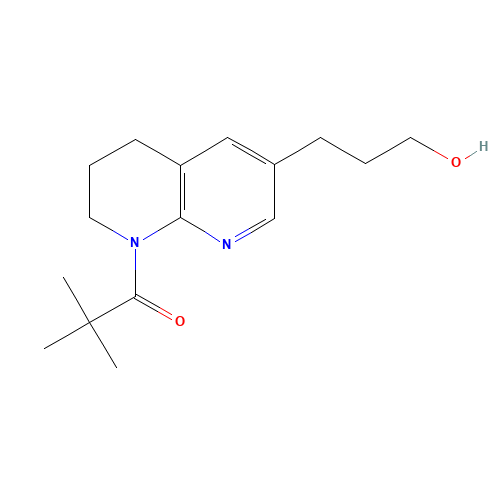 1-(6-(3-Hydroxypropyl)-3,4-dihydro-1,8-naphthyridin-1(2H)-yl)-2,2-dimethylpropan-1-one (CAS: 1222533-80-3) - Related Chemical Product